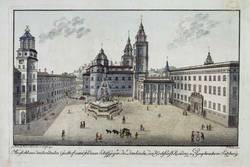 Der Residenzplatz, August Franz Heinrich von Naumann, um 1791