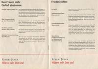 Wahlprogramm zur Bundespräsidentenwahl 1991/92, Bild: JBZ-Fotoarchiv