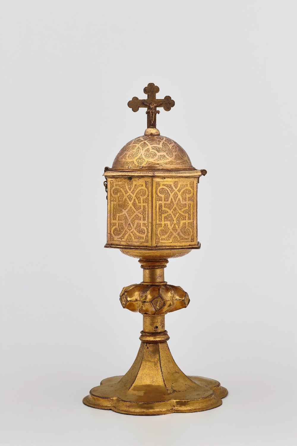 UNBEKANNT, Ziborium, um 1570, Kupfer, feuervergoldet, © Salzburg Museum