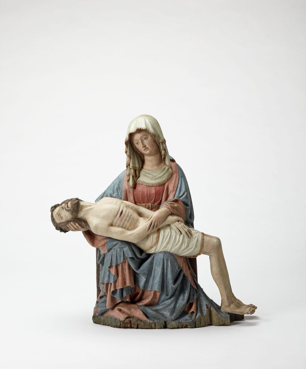 Pietà, Salzburg, um 1420, Lindenholz, Salzburg Museum (Ankauf mit Unterstützung des Salzburger Museumsvereins und des Komitees für Salzburger Kulturschätze), Inv.-Nr. 1073-2012