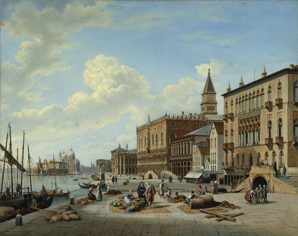 Hubert Sattler, Kosmorama: Venedig (Italien), Öl auf Leinwand,  Inv.-Nr. 6090-49