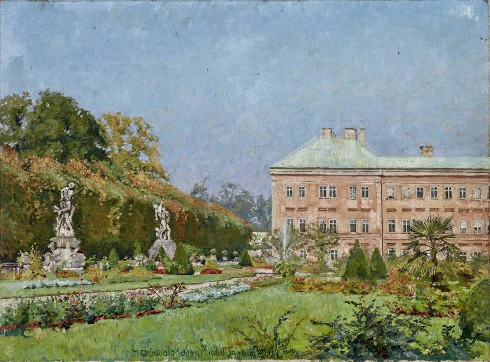 Marcus Grönvold (1845–1929) Mirabell Gardens in Salzburg, 1924, Öl auf Leinwand, © Salzburg Museum