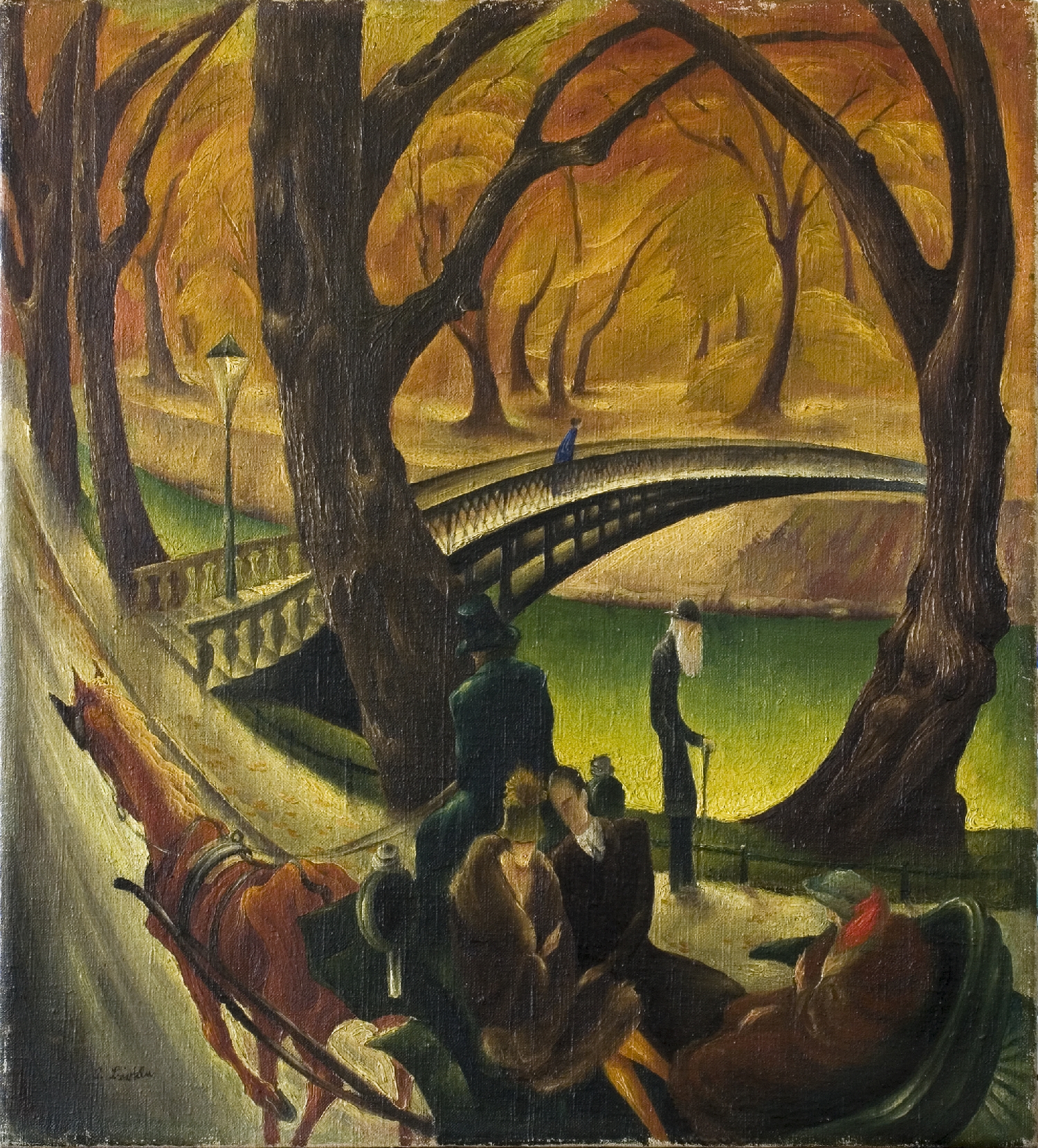 Tiergartenherbst, Albert Birkle, 1924, Inv.-Nr. 79-77