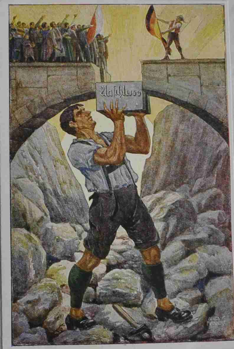 Postkarte: Anschluss, um 1918, Privatbesitz