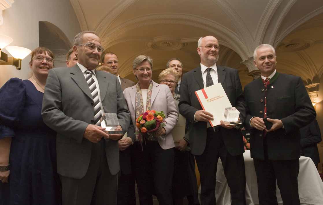 Alle Preisträger freuen sich über die hohe Auszeichnung (Fotos: P. Laub)