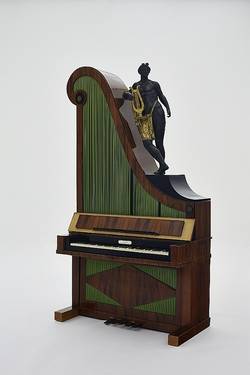 Giraffenflügel, Heinrich Christian Janszen (erw. 1813–49), Wien, 1824, Salzburg Museum, Inv.-Nr. MI 1034