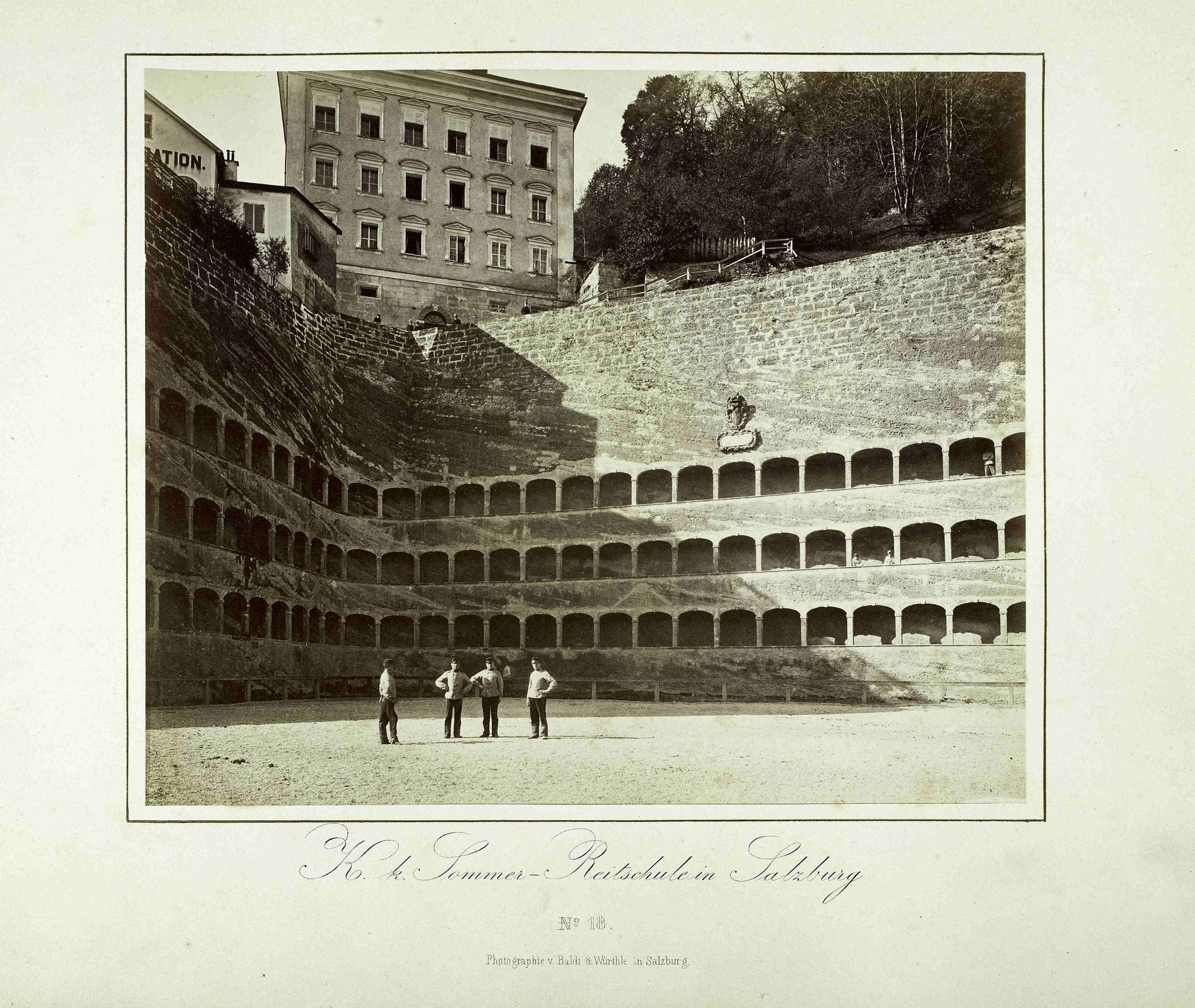 Felsenreitschule with Edmund's Castle, ca. 1867, inv. no. F 119158