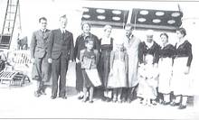 Die Familie Trapp an Bord der „S.S. American Farmer“