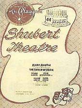 Programm der Weltpremiere des Musical "The Sound of Music" im Shubert Theatre, New Haven, Conneticut, vom 3. Oktober 1959