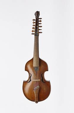 Viola d’amore, Johannes Schorn (1658–1718) oder Jacob Stainer (1619–1683), Salzburg oder Absam (Tirol), 1700, Holz (Ahorn, Fichte, Birke), Metall, Salzburg Museum, Inv.-Nr. MI 1017